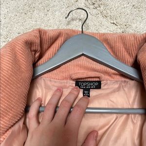 Corduroy peach jacket